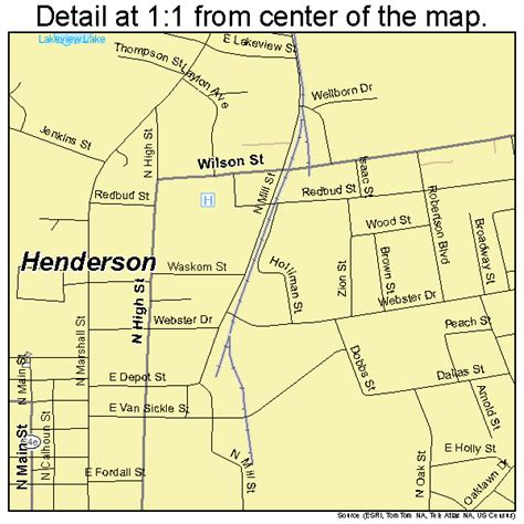 city of henderson texas map.
